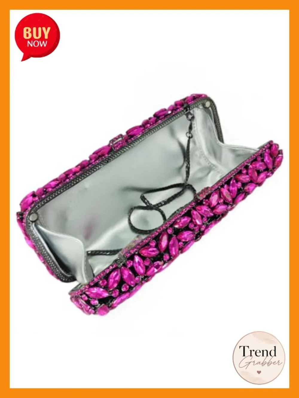 Crystal Clutch Bag Minaudiere Box Rhinestone Party Prom Evening Bag